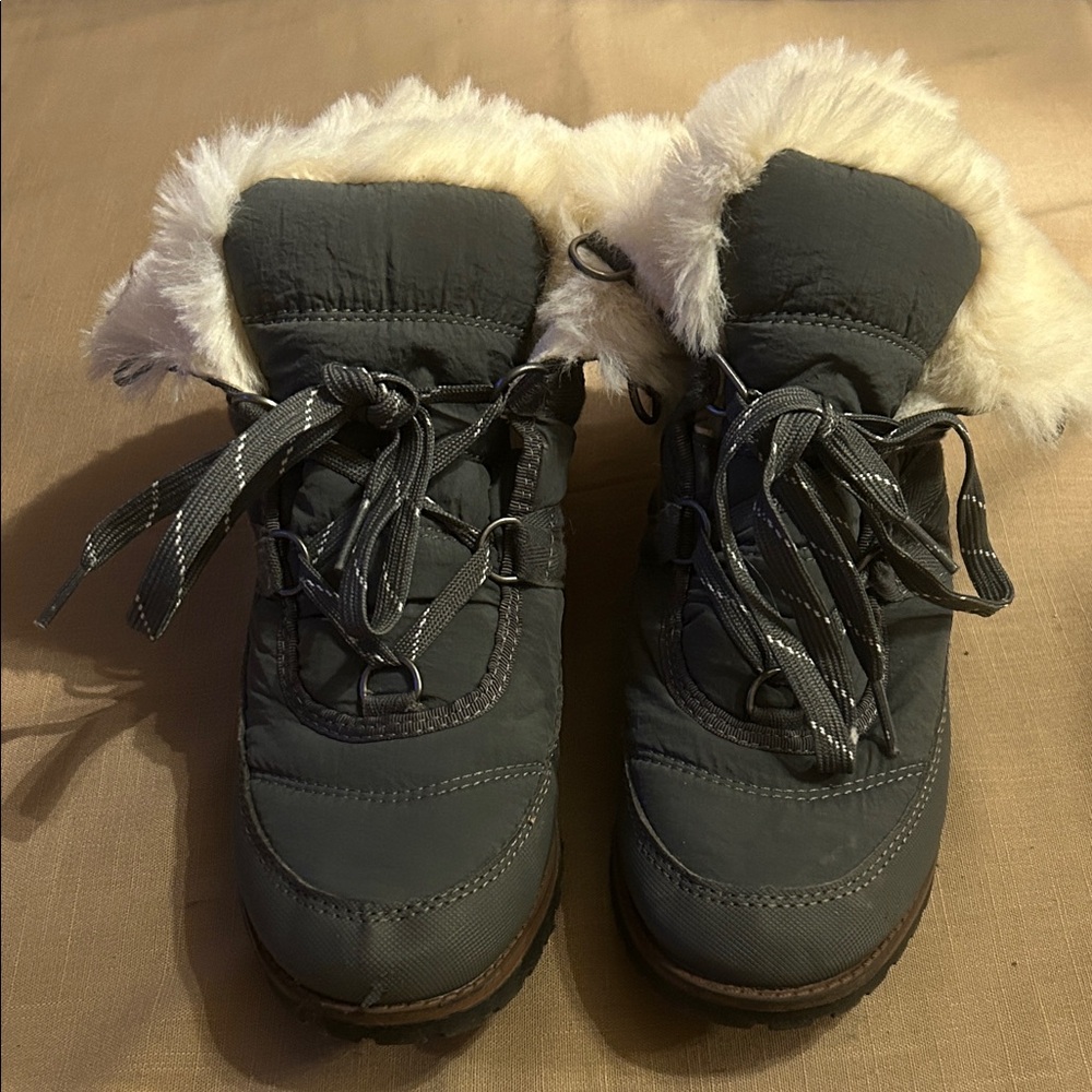 Rock & Candy Gray Faux Fur Lined Womens Winter Boots